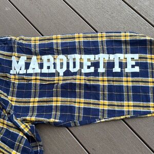 Boxercraft Plaid Bottoms - Navy and Yellow NEW Marquette University